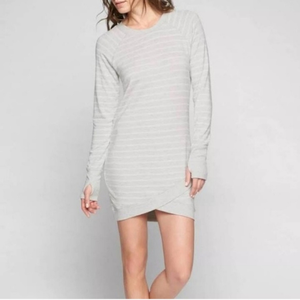 Athleta Criss-cross Striped Dress - L